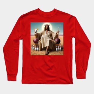 The Dude as Jesus Long Sleeve T-Shirt